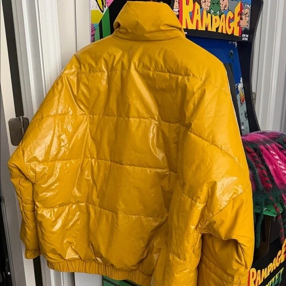 CAbi Mustard Yellow Women's Puffer Jacket - Picture 3 of 4